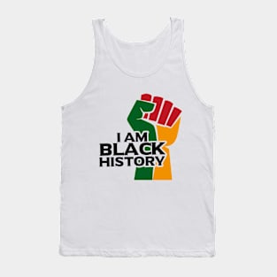 i am black history hand Tank Top